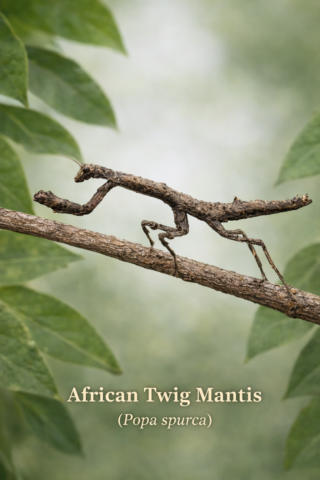 African Twig mantis (Popa Spurca) i3/i4 Nymph