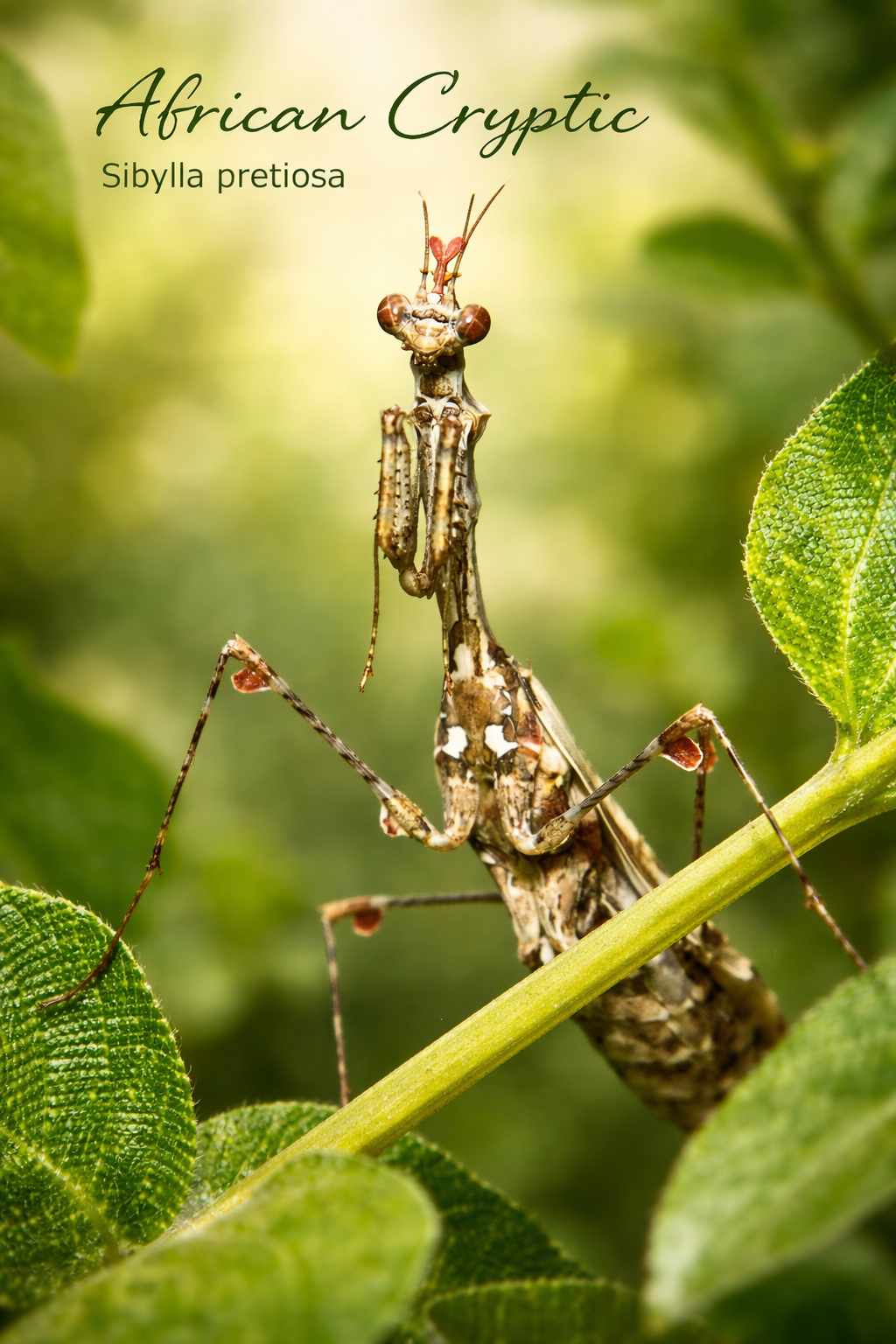 African Cryptic Mantis | Sibylla pretiosa | Heart Leaf Tropicals