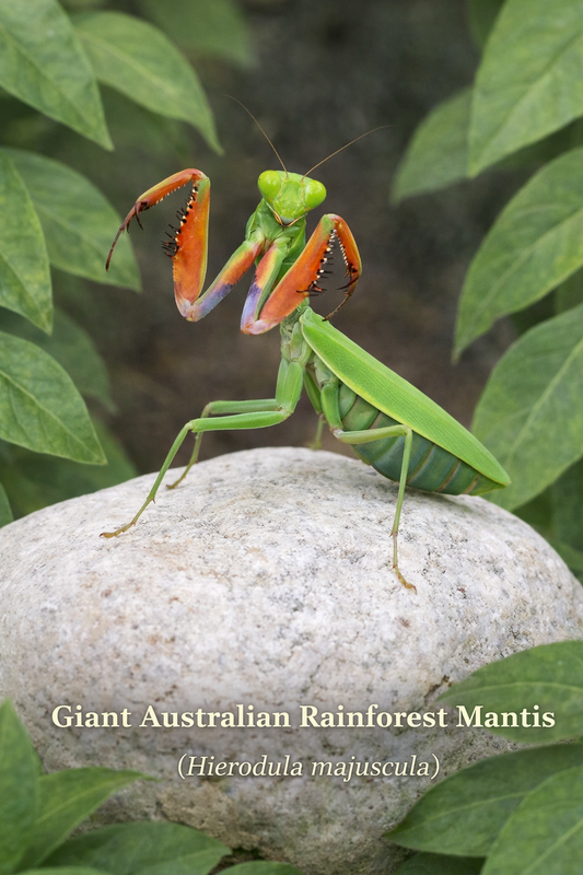 Giant Australian Rainforest Mantis (Hierodula majuscula) - i2/i3 Nymph